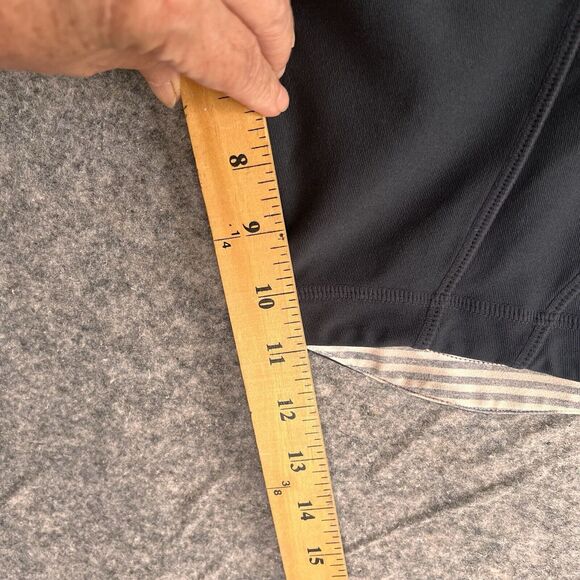 MPG Womens Shorts Large Black Biker Workout Yoga Athleisure Back Zippered Pocket - Picture 11 of 13